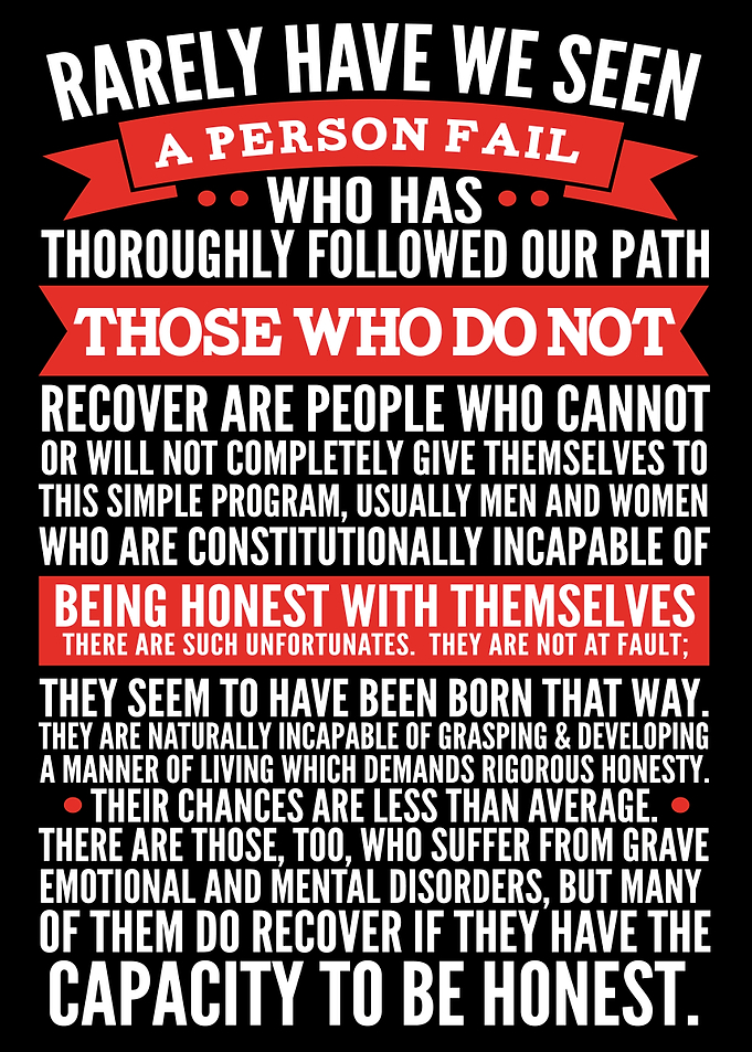 Honesty and Recovery