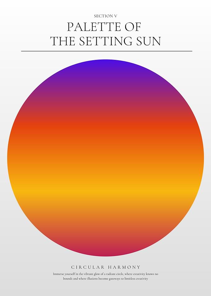 Sunset Gradient Circle