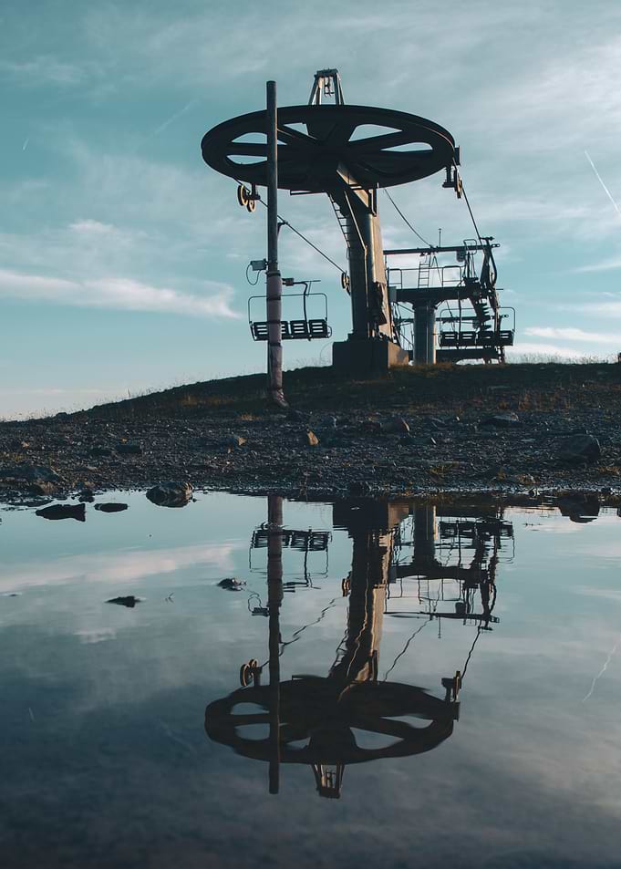 Ski Lift Reflection