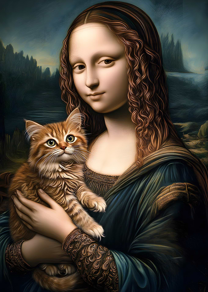 Cat Mona Lisa