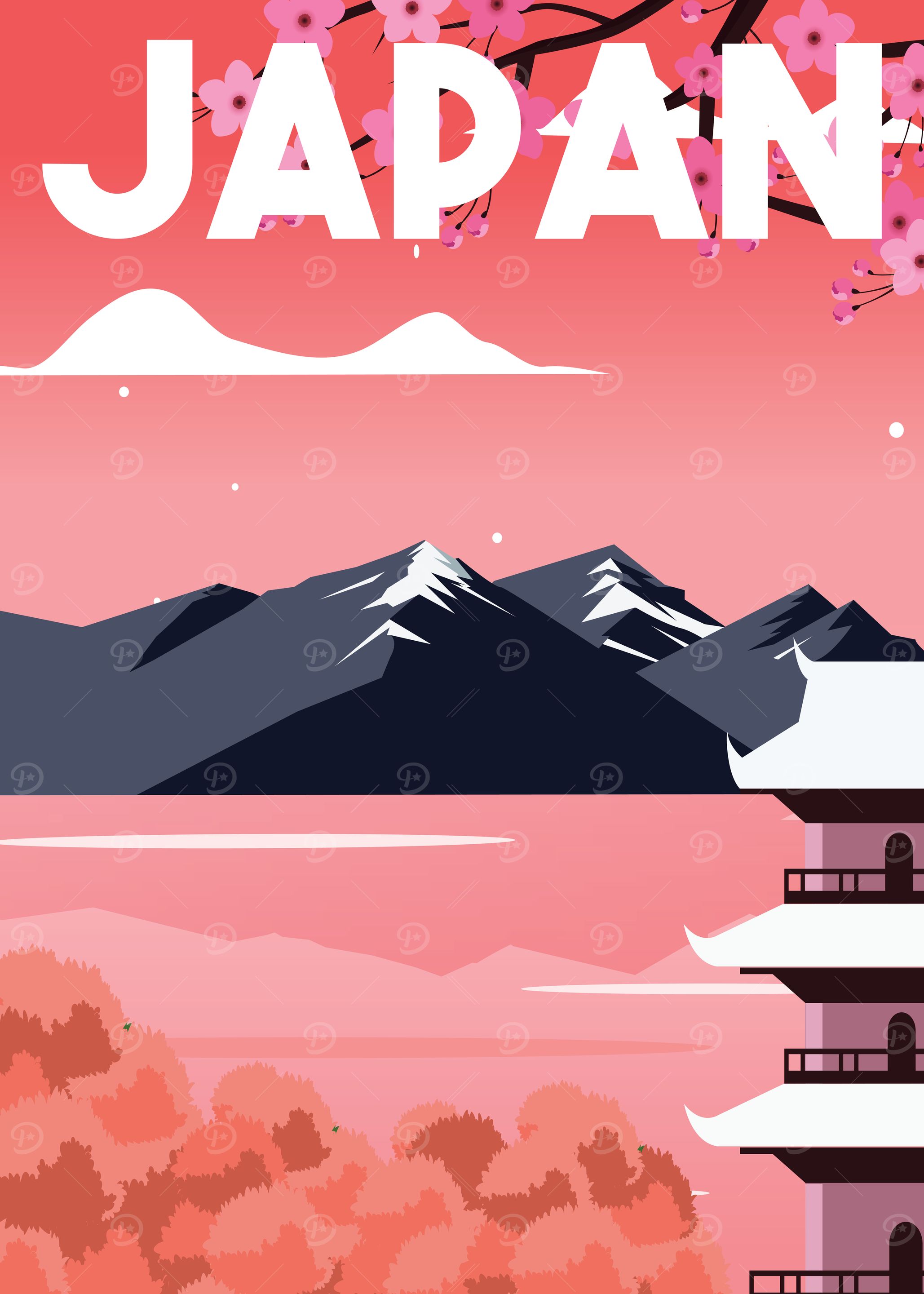 Japan Travel Poster