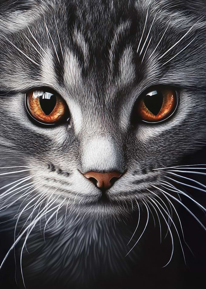 Close-up Cat Portrait