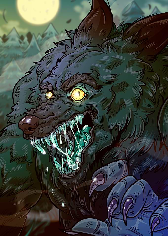 Werewolf Under Full Moon