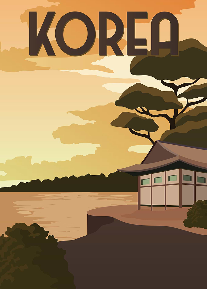 Korea Travel Poster