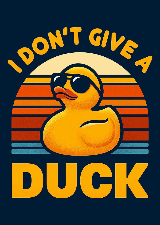 Cool Duck I Don't Give A Duck