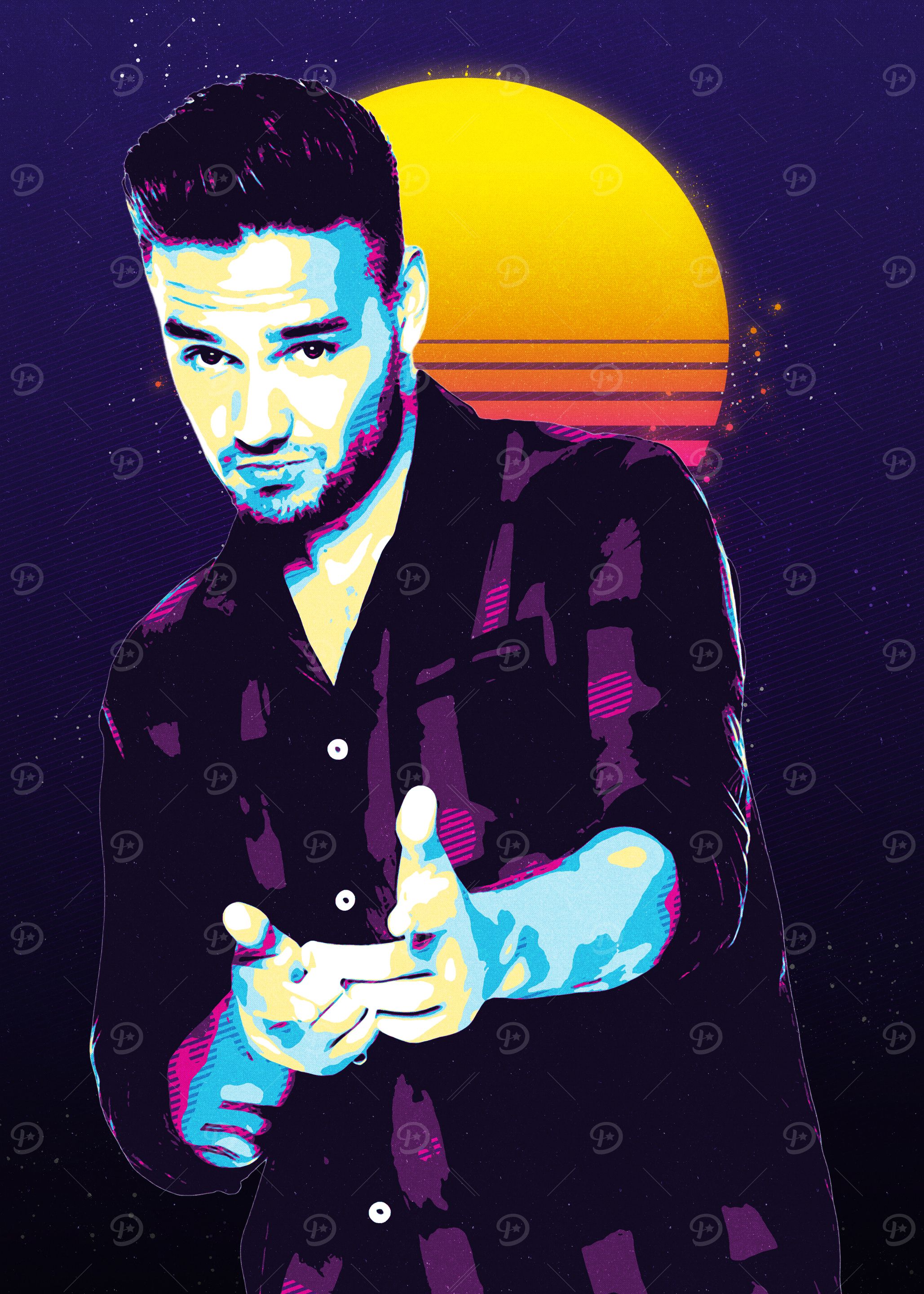 Liam Payne Retro Pop Art