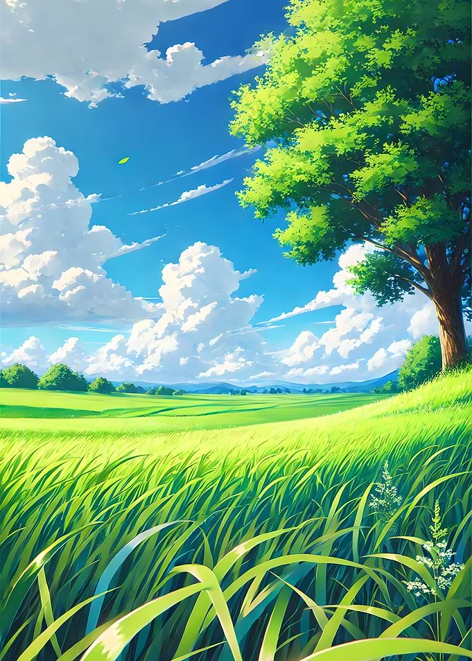 Summer Meadow Landscape