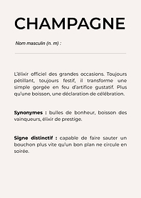 'CHAMPAGNE' – L’élégance pétillante 🥂