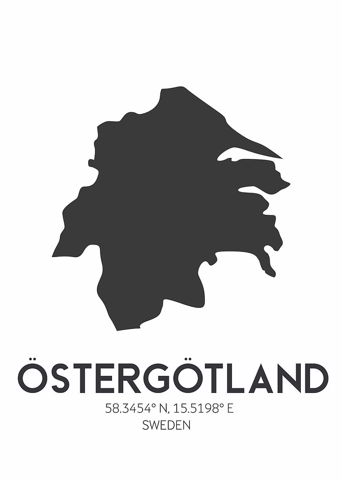 Östergötland Map