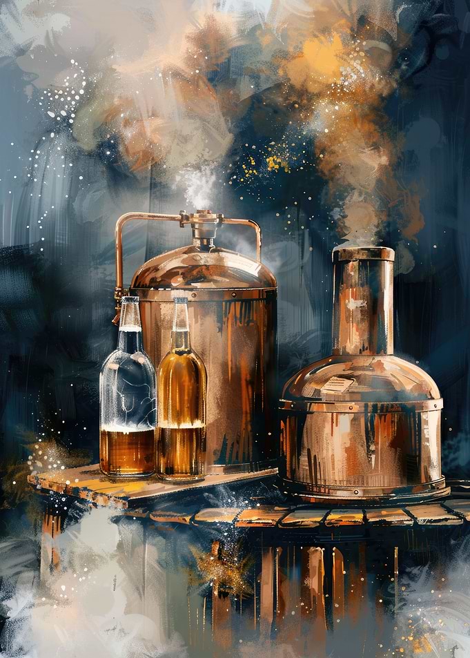Copper Distillery Charm