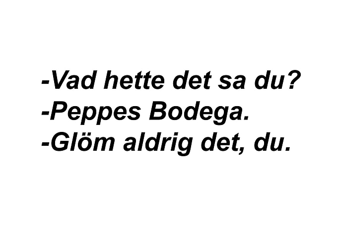 Swedish Text Art