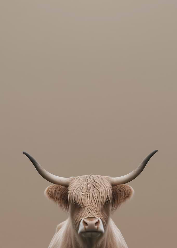 Highland Cow Portrait
