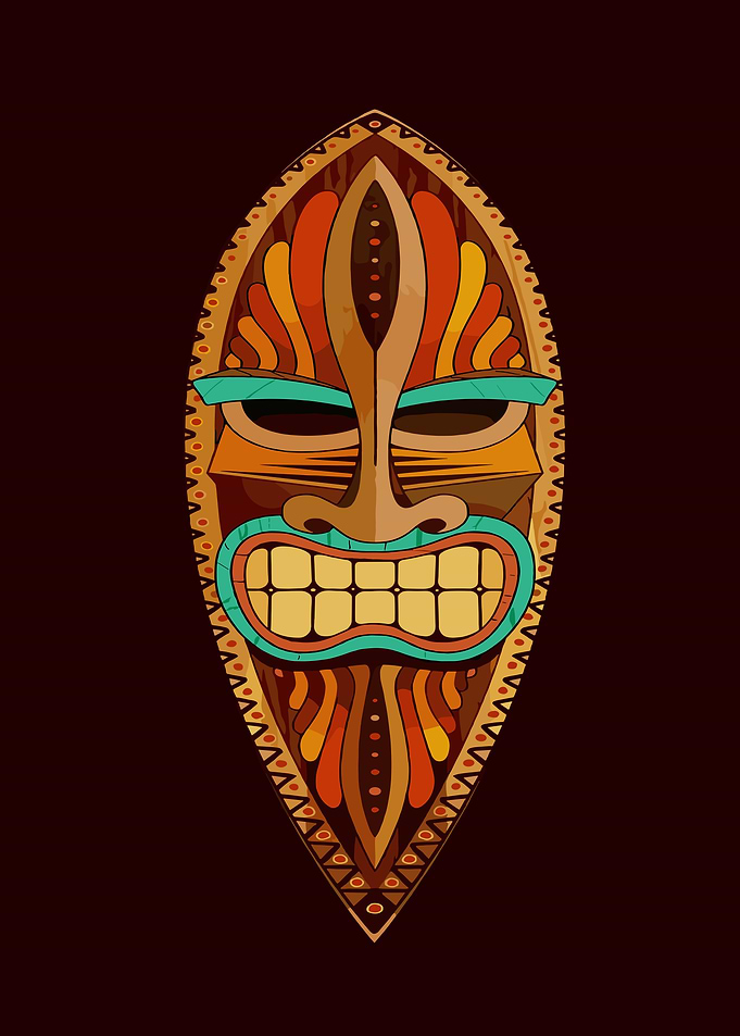Tribal Tiki Mask