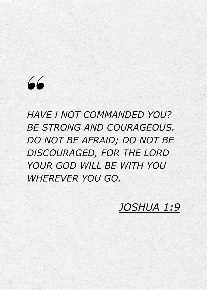 Joshua 1:9 Bible Verse