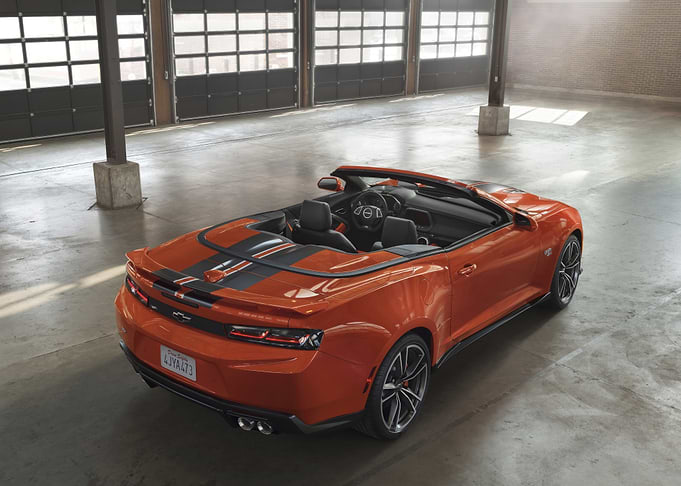Orange Chevrolet Camaro Convertible