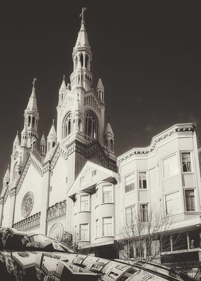 Church Architecture in Black and White