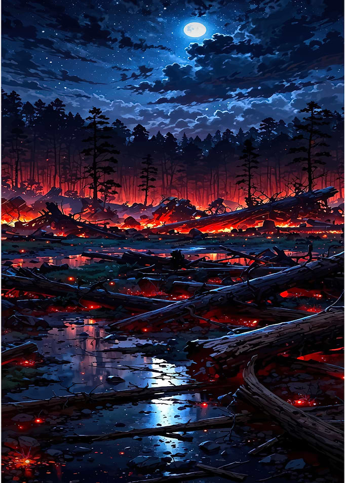 Forest Fire Night