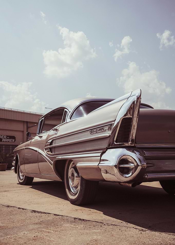 Classic Car Rear View