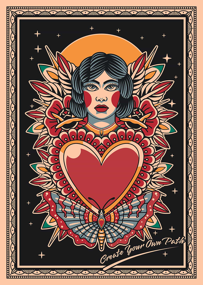 Create your own path tattoo art