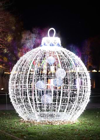 Giant Illuminated Christmas Ornament