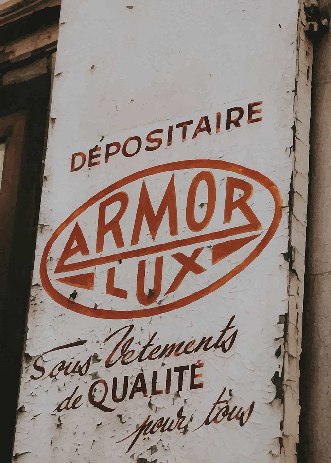 Vintage Armor Lux Sign