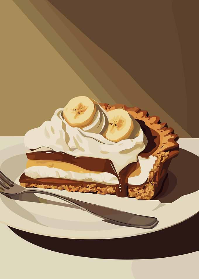 Banana Cream Pie Slice