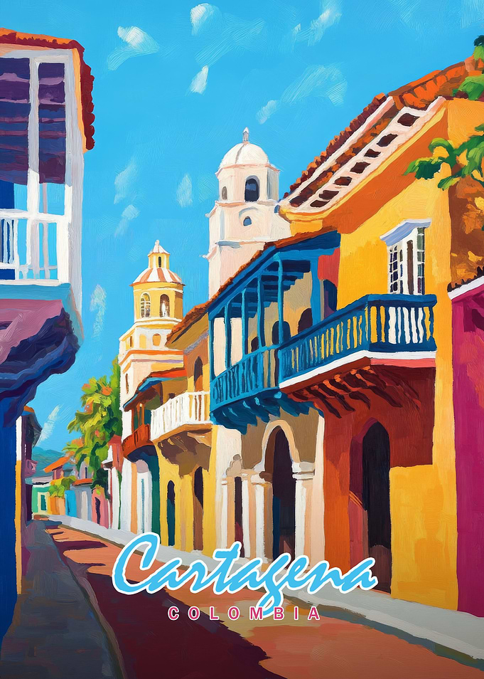Cartagena, Colombia Street Scene