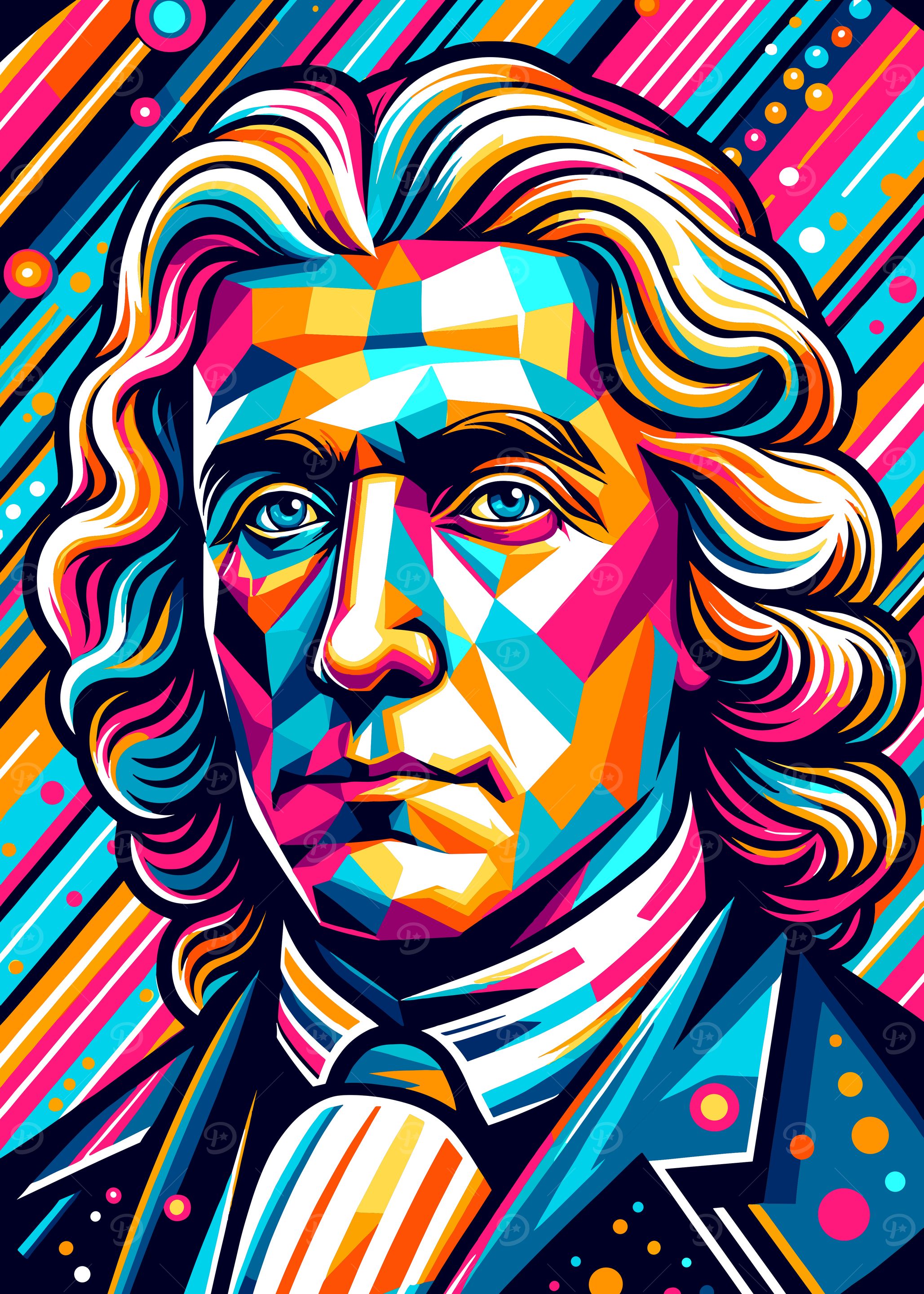Geometric Portrait of Isaac Newton
