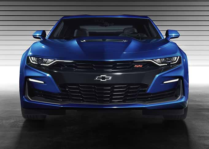 Blue Chevrolet Camaro