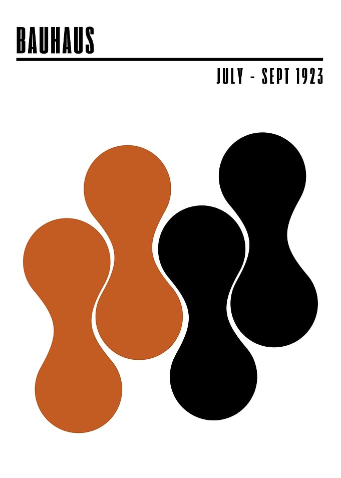 Bauhaus Abstract Poster