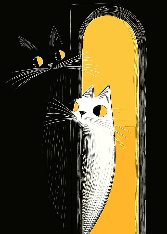 Black and White Cats