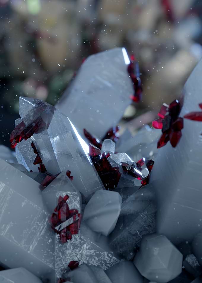 Red and White Crystals