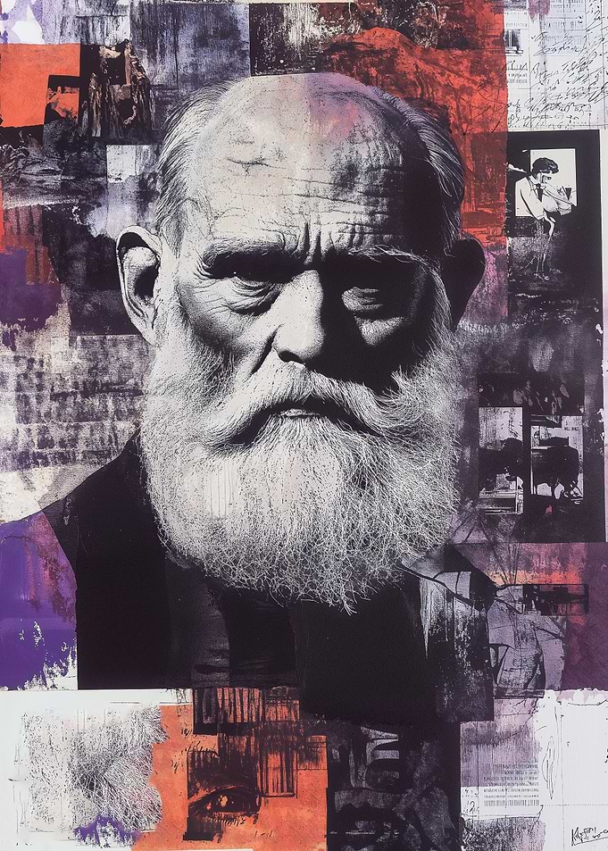 Collage Portrait of a Man