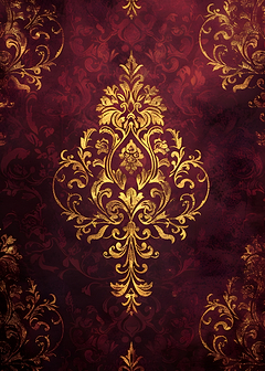 Gold Damask Pattern