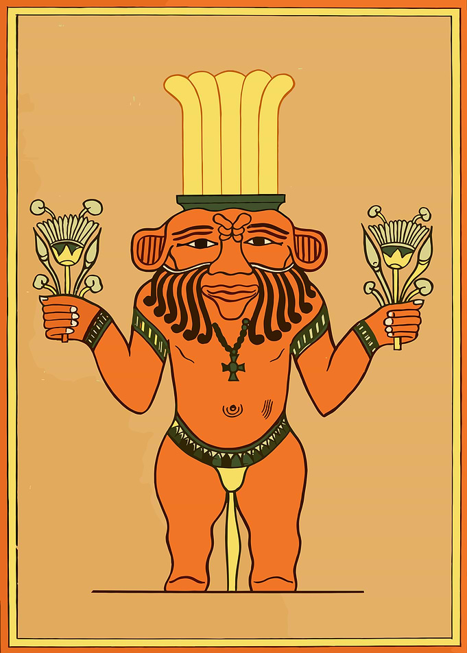 Egyptian God Illustration