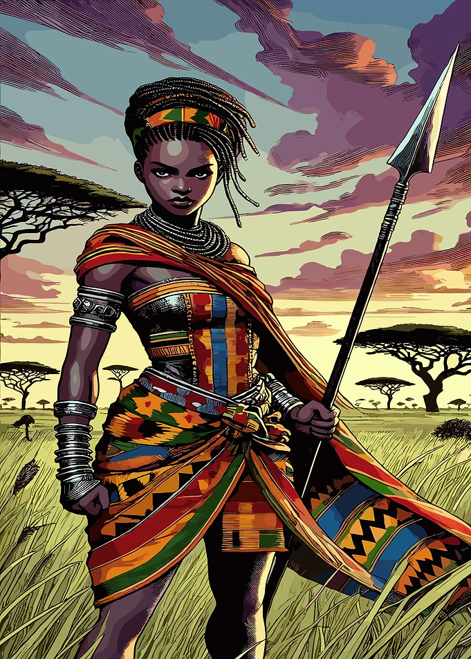 African Warrior Woman