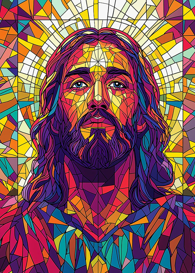 Stained Glass Jesus