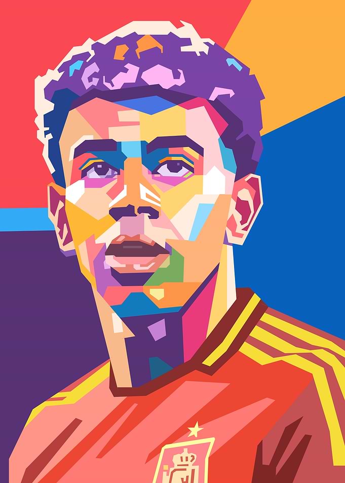 Spanish Football Player Pop Art