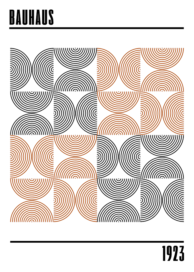 Bauhaus Geometric Pattern