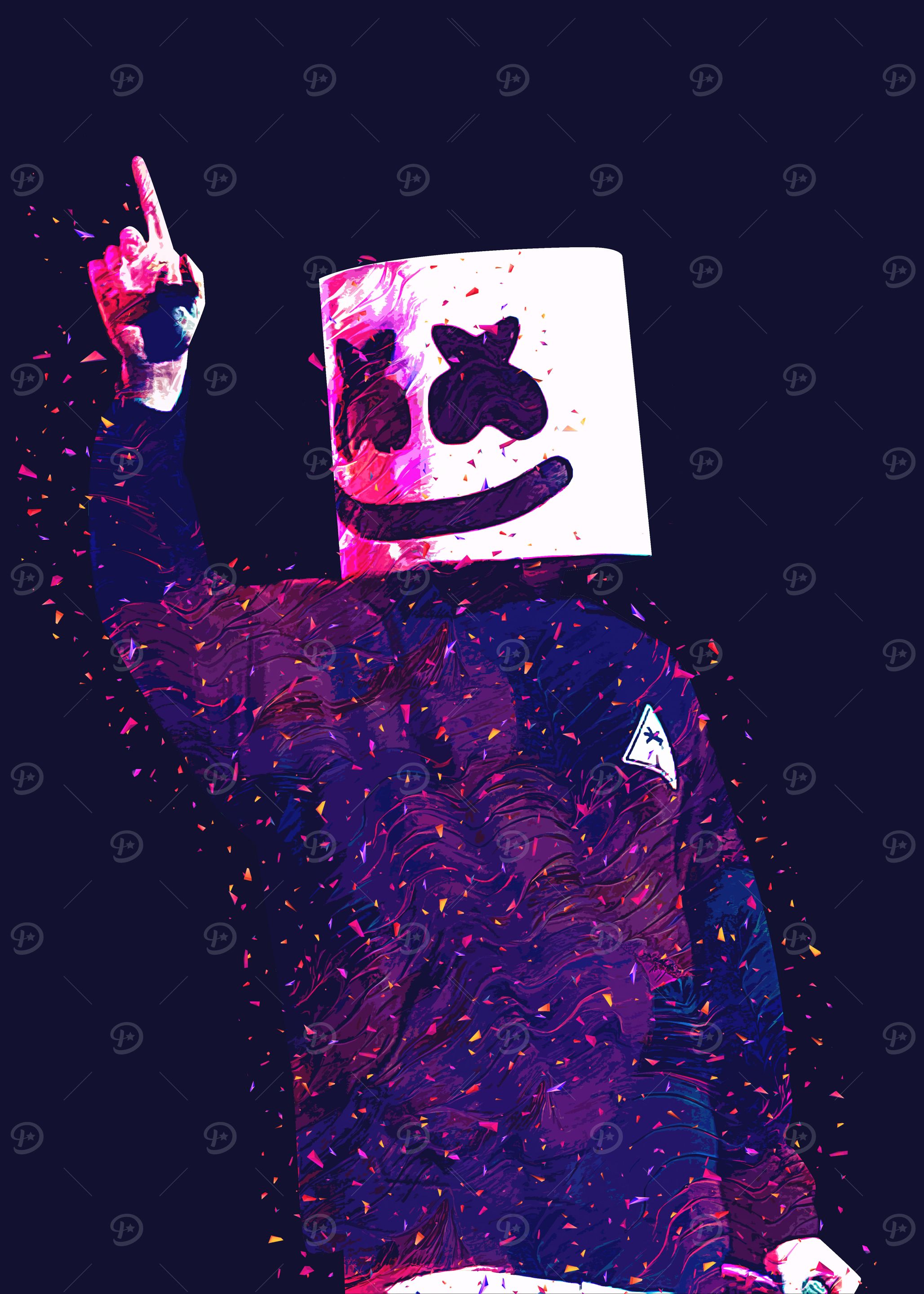 Marshmello DJ Portrait