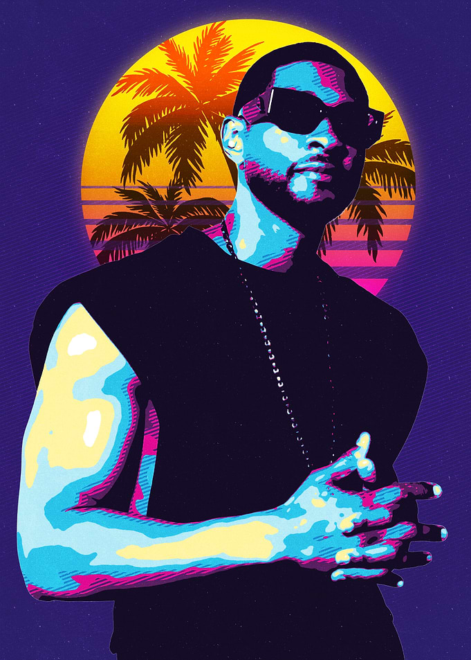 Usher pop art