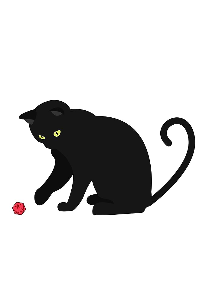 Black Cat and Dice