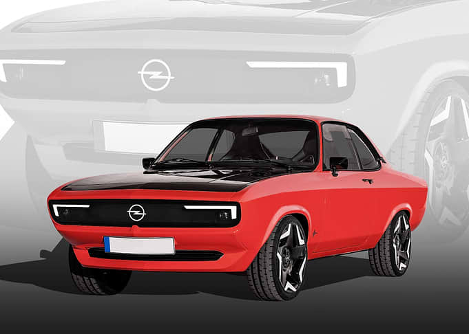 Red Opel Manta