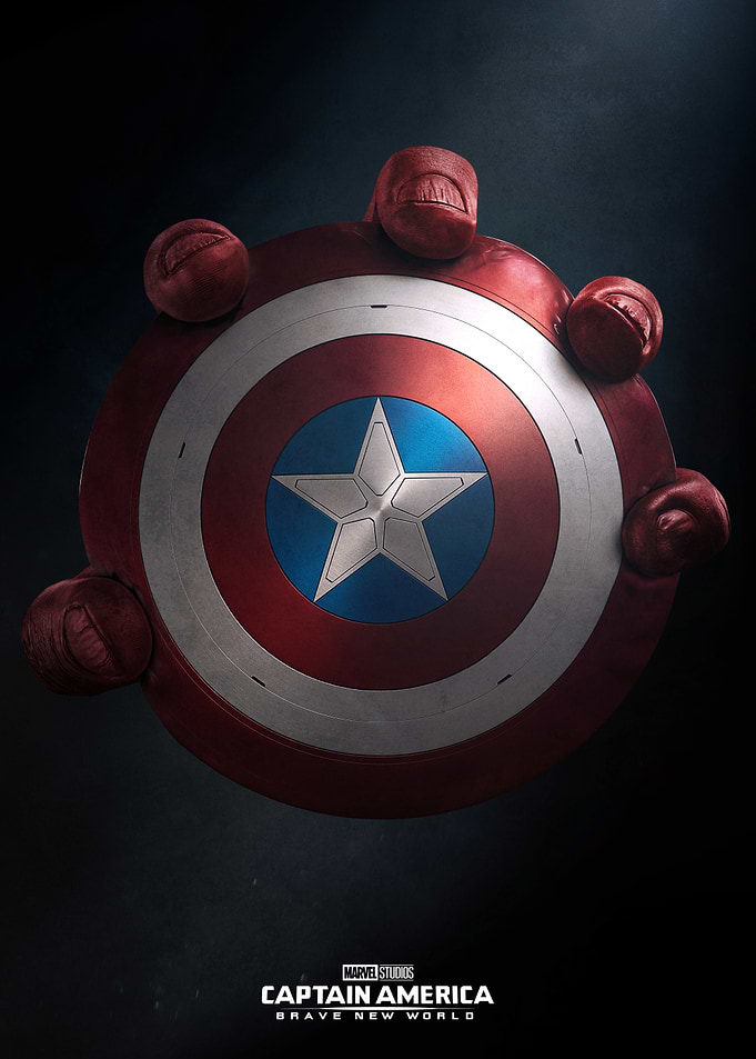Red Hulk Holding Shield
