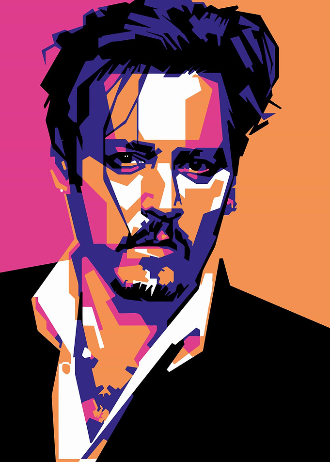 Johnny Depp Pop Art Portrait