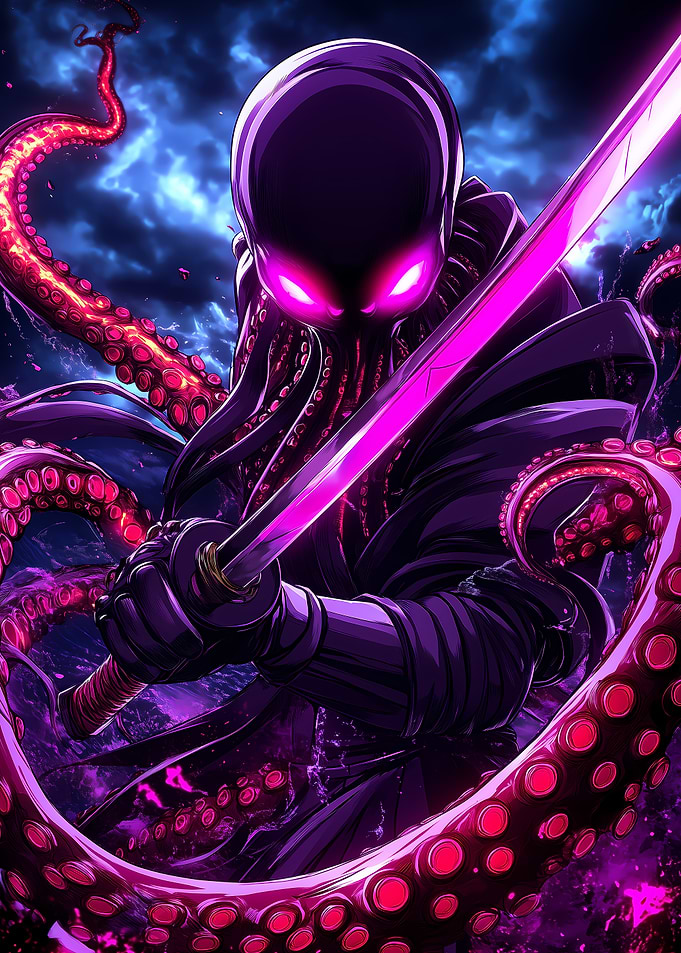 Cthulhu Samurai Octopus Animal