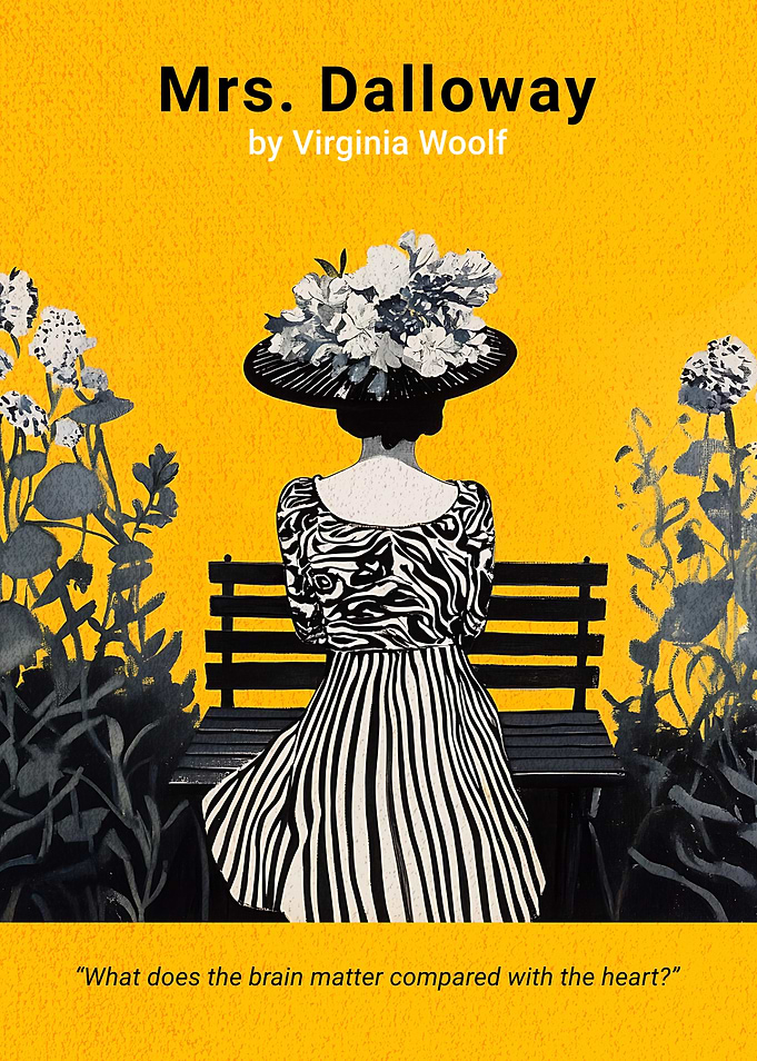Mrs. Dalloway Minimalist Book Cover