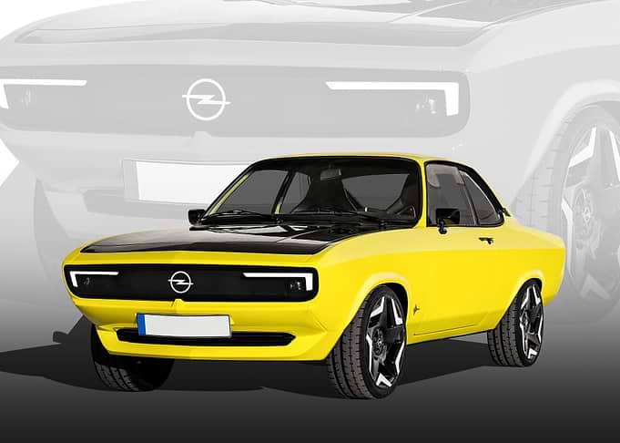 Yellow Opel Manta