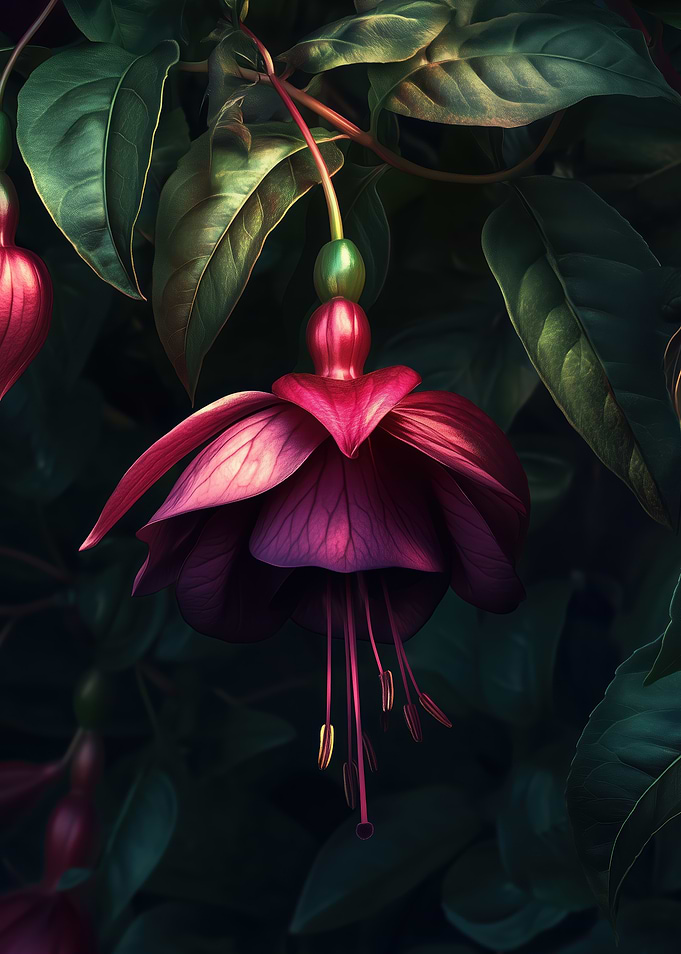 Fuchsia Flower Close-Up