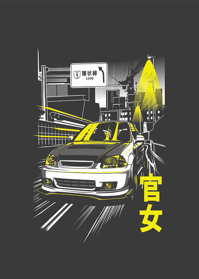 Honda Civic Night Drive